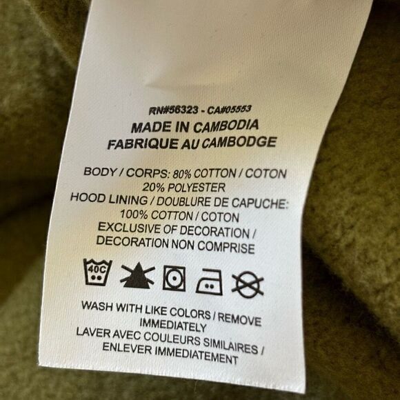 Nike Hoodie Dark Olive AOP Sportswear Club Fleece Embroidered Logo mens small - Picture 4 of 9